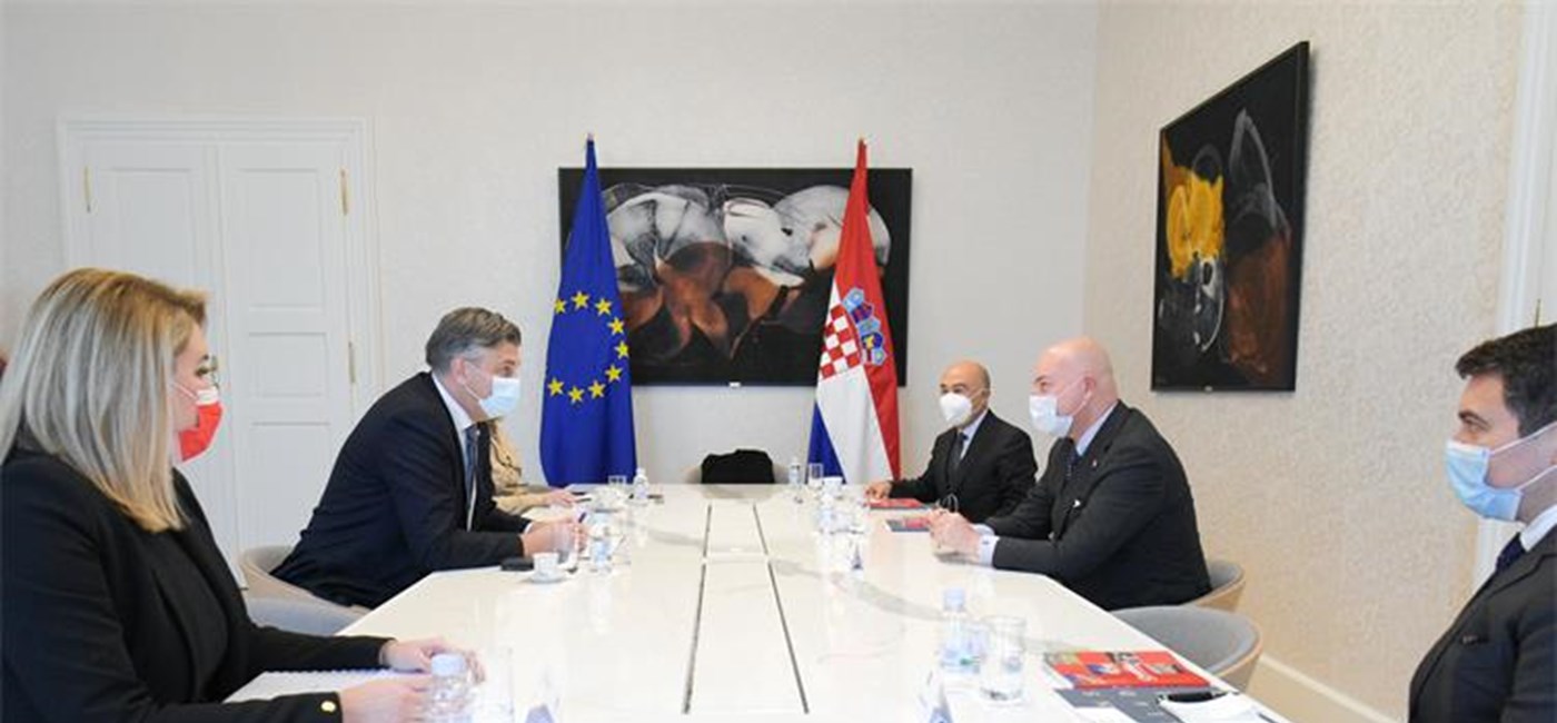 Sastanak predsjednika Vlade Andreja Plenkovića s predstavnicima Doğuş Grupe